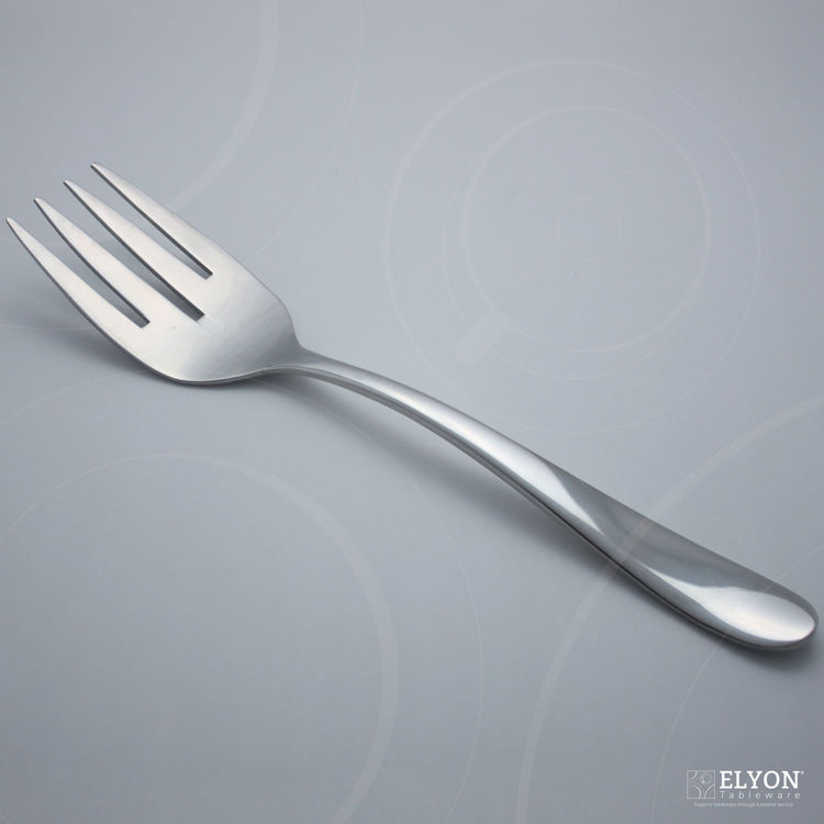 Splendide Alpia Serving Fork Stainless Steel, 1 Piece Serving Set | Elyon Tableware