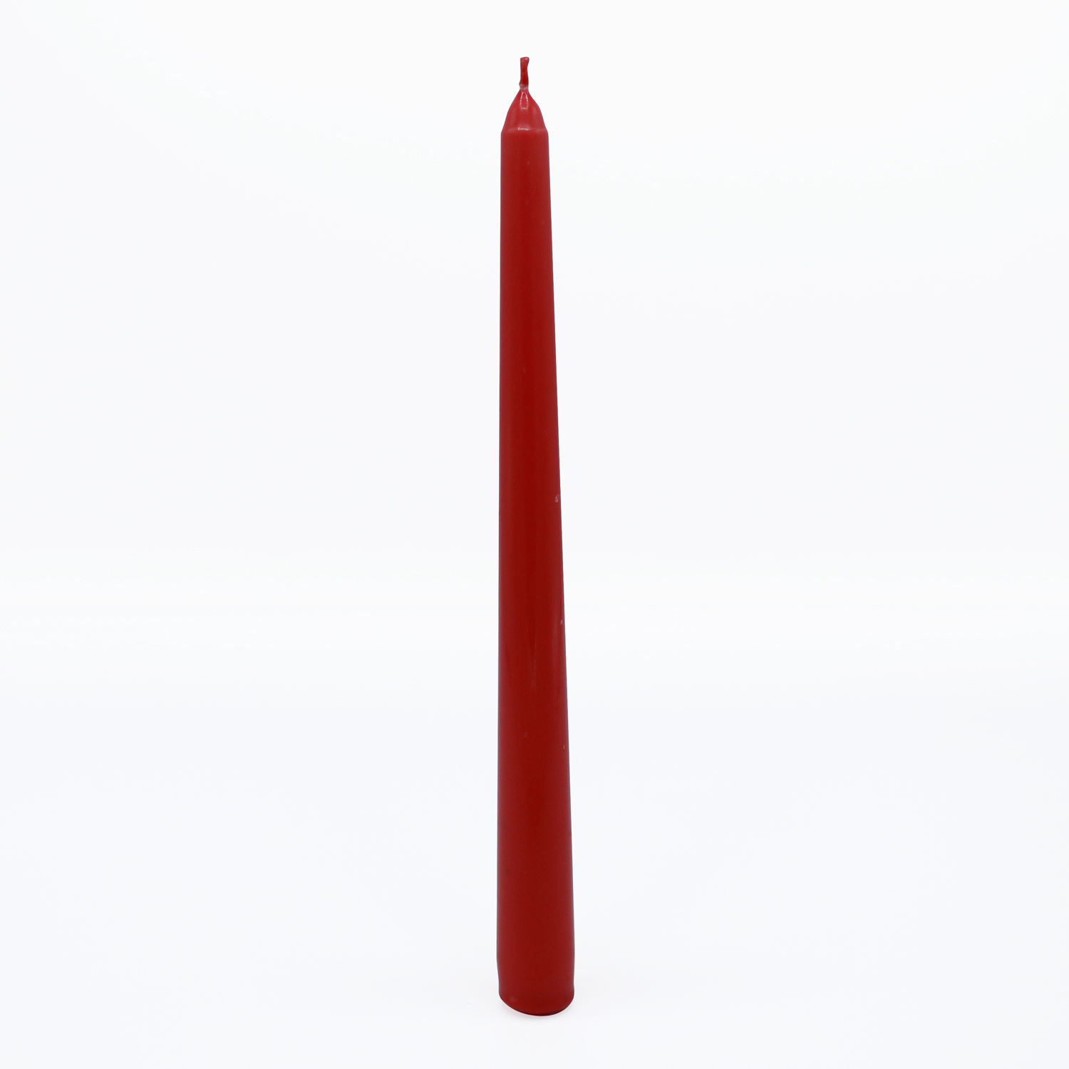 25 Red Unscented Wax Taper Candles, 8 Hour Burn Time. Elyon Tableware