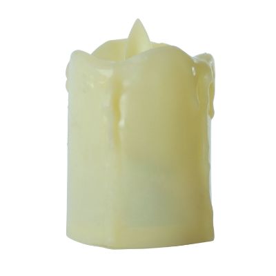 LED Flameless Short Dripping Pillar Flicker Candles, 12 Pack, Ivory LED Flameless Short Dripping Pillar Flicker Candles, 12 Pack, Ivory