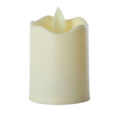 LED Flameless Short Pillar Flicker Candles, 12 Pack, Ivory LED Flameless Short Pillar Flicker Candles, 12 Pack, Ivory