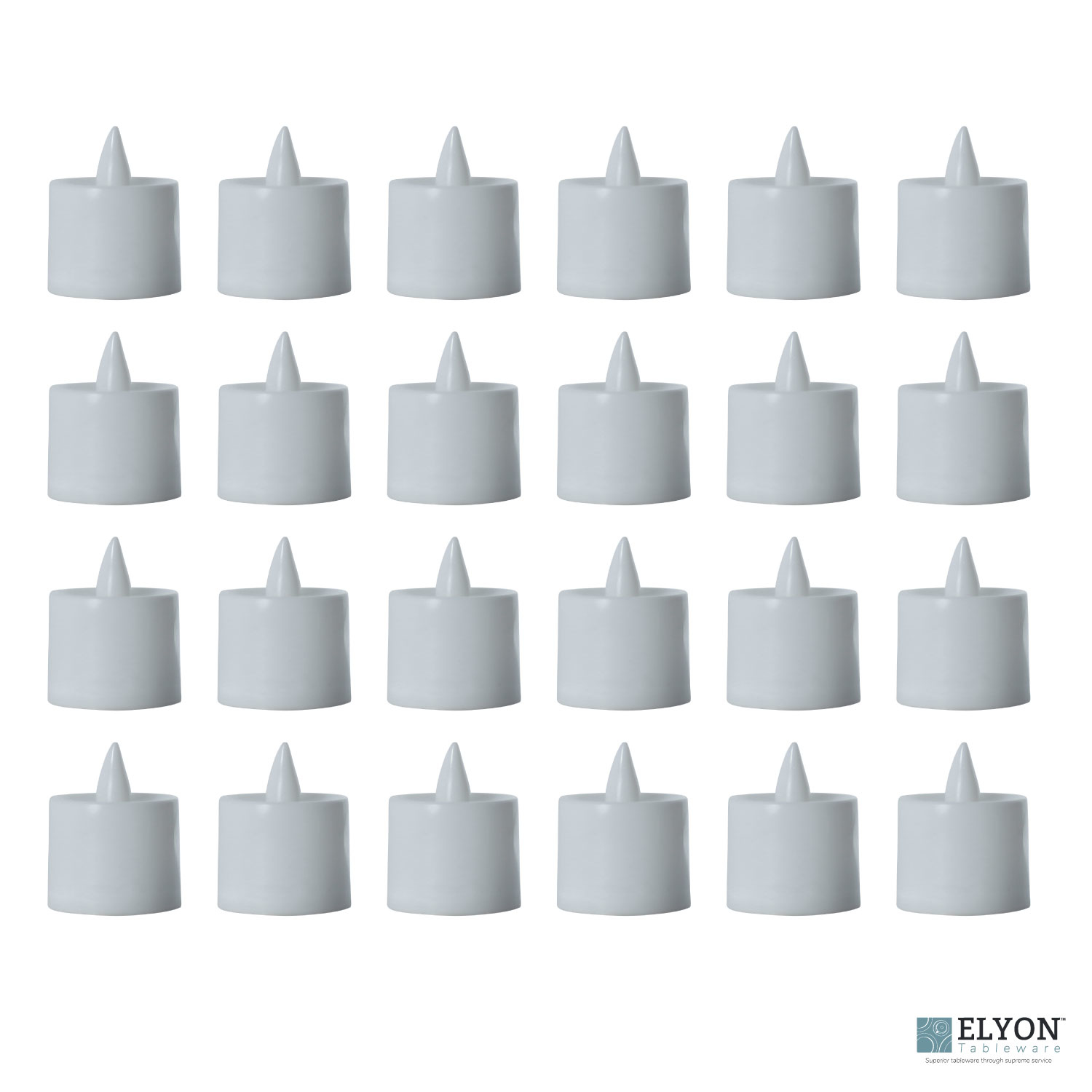 LED Flameless Votive Tea Light Candles, 48 Pack, White. Elyon Tableware ...