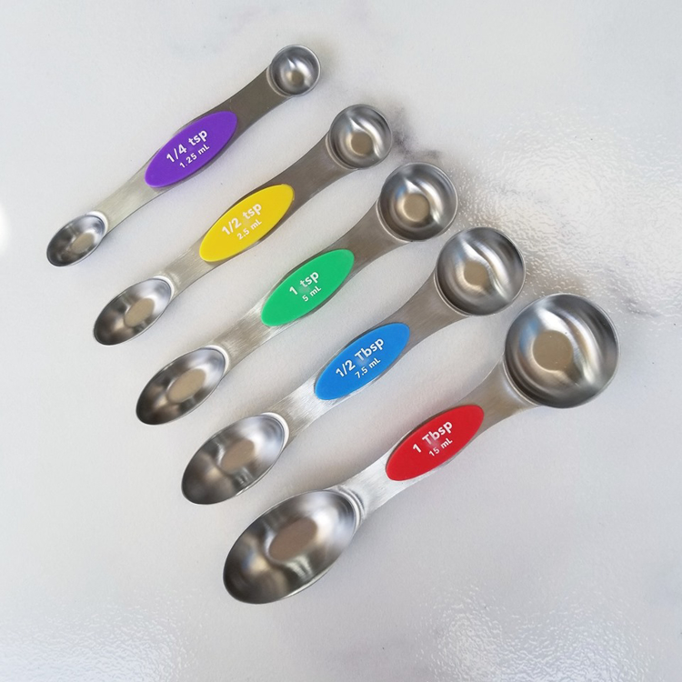Picture of 5 Piece Magnetic Measuring Spoon Set, Stainless Steel