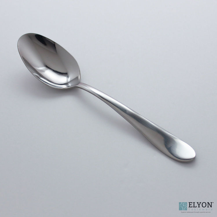 Splendide Alpia Soup Spoons Stainless Steel, 6 Pieces | Elyon Tableware