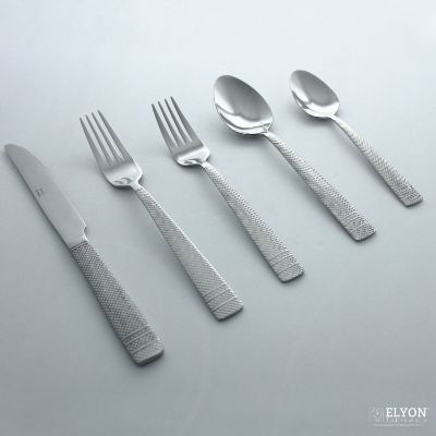 Metropolitan 20-Piece Stainless Steel File Flatware Set, Service for 4 | Elyon Tableware Metropolitan 20-Piece Stainless Steel File Flatware Set, Service for 4 | Elyon Tableware