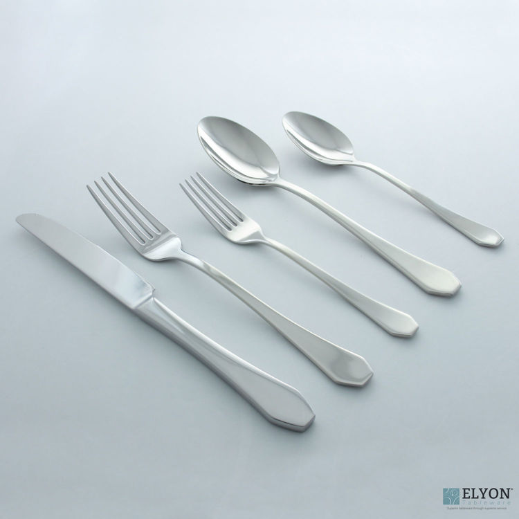 David Shaw 20-Piece Stainless Steel Splendide Deco Flatware Set, Service For 4 | Elyon Tableware