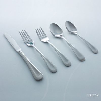 Oneida 45-Piece Stainless Steel Silver Satin Sand Dune Flatware Set, Service For 8 | Elyon Tableware Oneida 45-Piece Stainless Steel Silver Satin Sand Dune Flatware Set, Service For 8 | Elyon Tableware