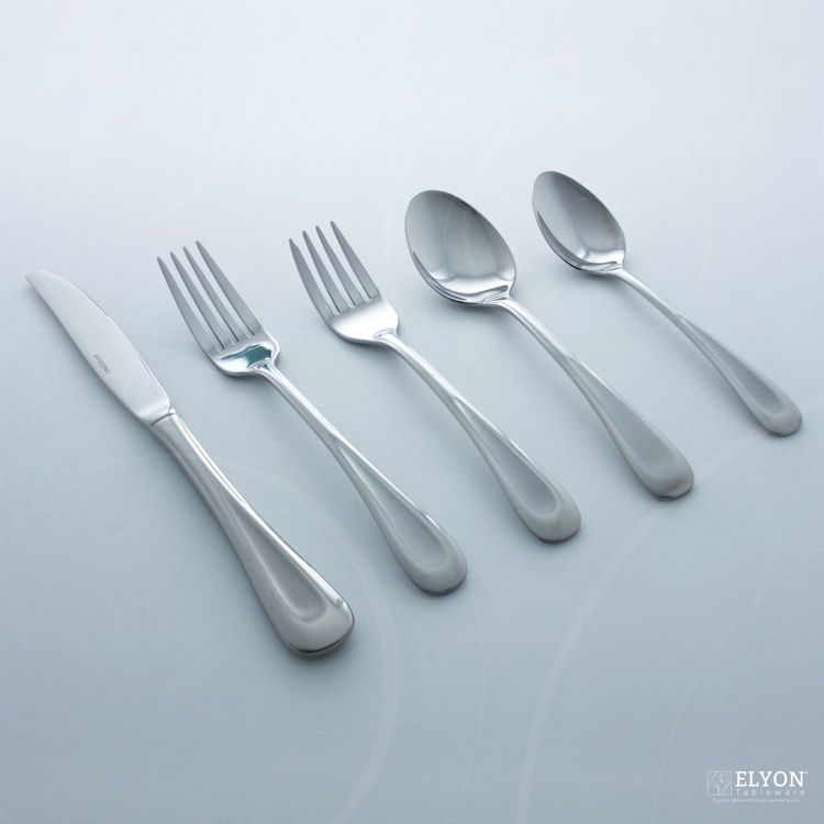 Oneida 45-Piece Stainless Steel Silver Satin Sand Dune Flatware Set, Service For 8 | Elyon Tableware