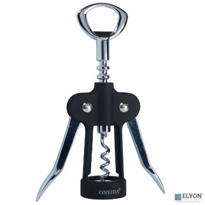 Oneida Wing Corkscrew Wine Bottle Opener, Black | Elyon Tableware Oneida Wing Corkscrew Wine Bottle Opener, Black | Elyon Tableware