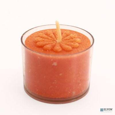 36 Orange Scented Orange Colored Wax Deep Tealight Candles  36 Orange Scented Orange Colored Wax Deep Tealight Candles