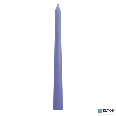 Show details for 25 Lavender Unscented Wax Taper Candles, 8 Hour Burn Time Picture of 25 Lavender Unscented Wax Taper Candles, 8 Hour Burn Time