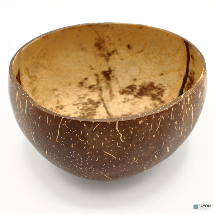 Large Handmade Natural Coconut Shell Bowl -Set