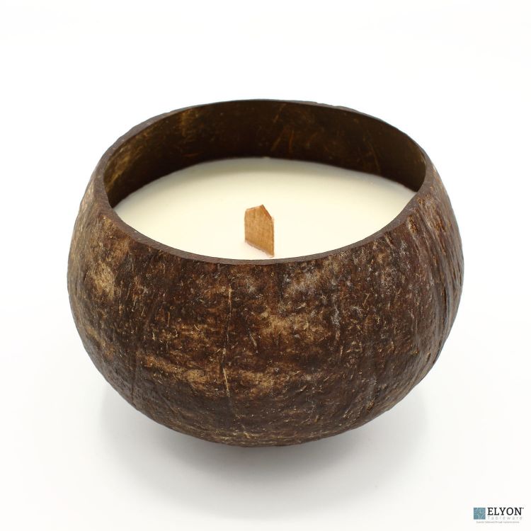 Coconut Shell Candle Scented Set of 2