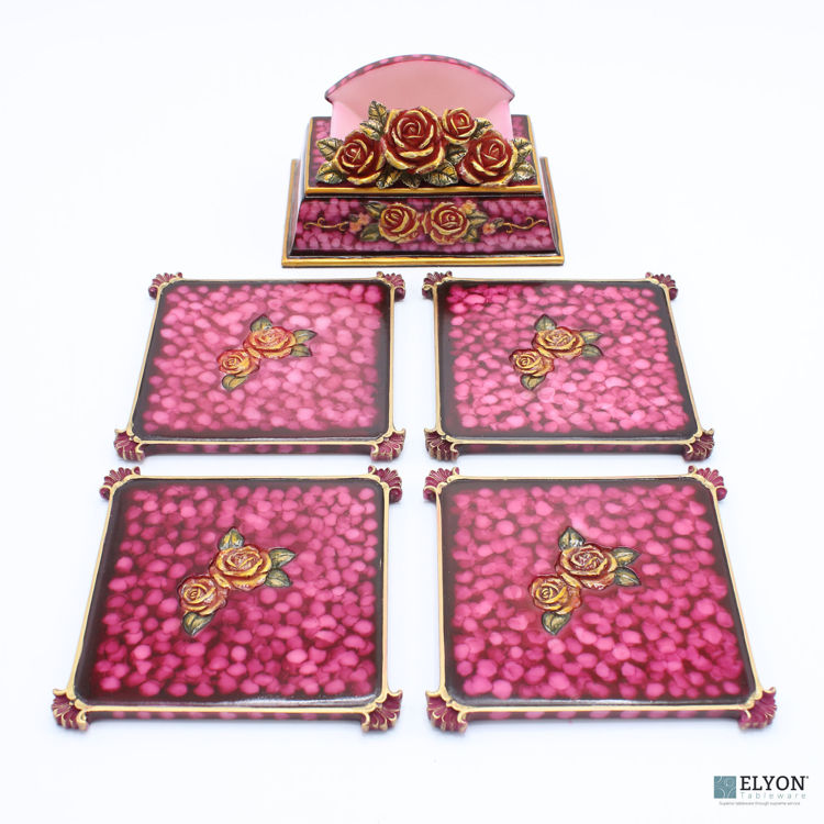 Rose Coaster Set