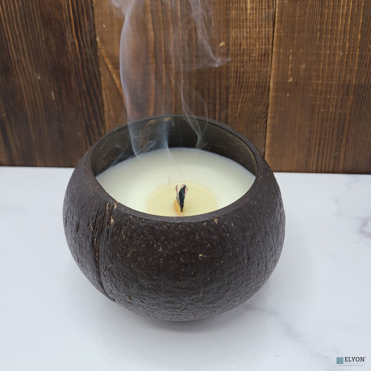 Coconut Shell Candle Scented Set of 2