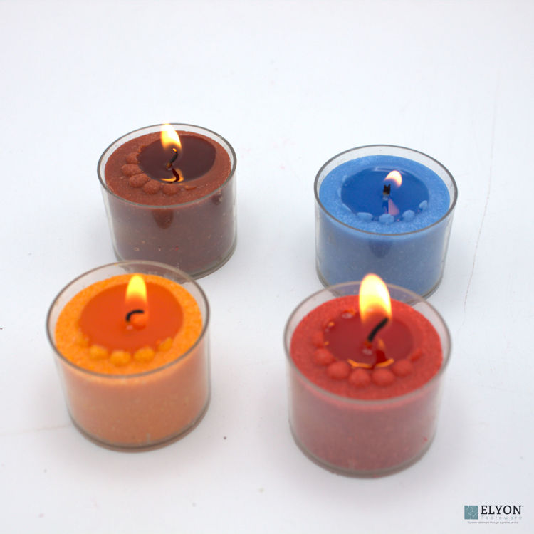 36 Colored & Scented Wax Deep Tealight Candles, Fall & Halloween Collection