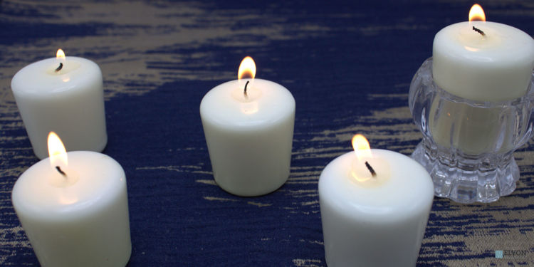 24 Ivory Unscented Wax Votive Candles, 15 Hours Burn Time	