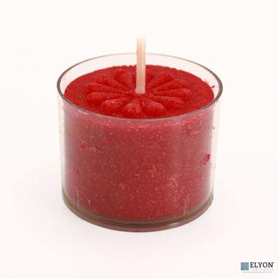 36 Apple Cinnamon Scented Red Colored Wax Deep Tealight Candles 36 Apple Cinnamon Scented Red Colored Wax Deep Tealight Candles