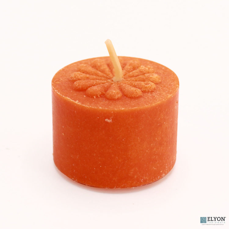 36 Orange Scented Orange Colored Wax Deep Tealight Candles 