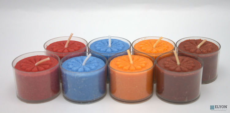 36 Colored & Scented Wax Deep Tealight Candles, Fall & Halloween Collection