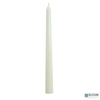Show details for 50 Ivory Unscented Wax Taper Candles, 8 Hour Burn Time Picture of 50 Ivory Unscented Wax Taper Candles, 8 Hour Burn Time