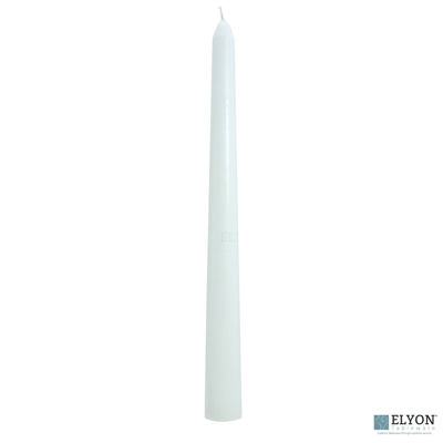 Show details for 50 White Unscented Wax Taper Candles, 8 Hour Burn Time Picture of 50 White Unscented Wax Taper Candles, 8 Hour Burn Time