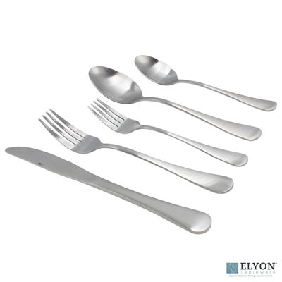32-Piece Reflective Silver Flatware Set, Stainless Steel, Service For 8.  Elyon Tableware - Your Shop for Everything Tableware