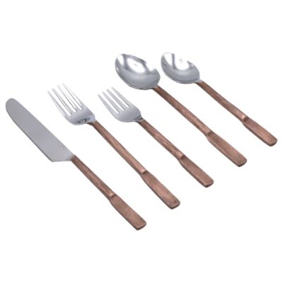 Hand-Forged Flatware Set, Stainless Steel, Hand-Forged Flatware Set, Stainless Steel,