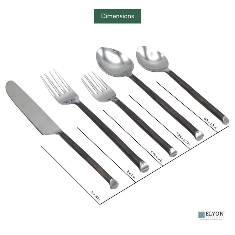 Hand-Forged Flatware Set, Stainless Steel,