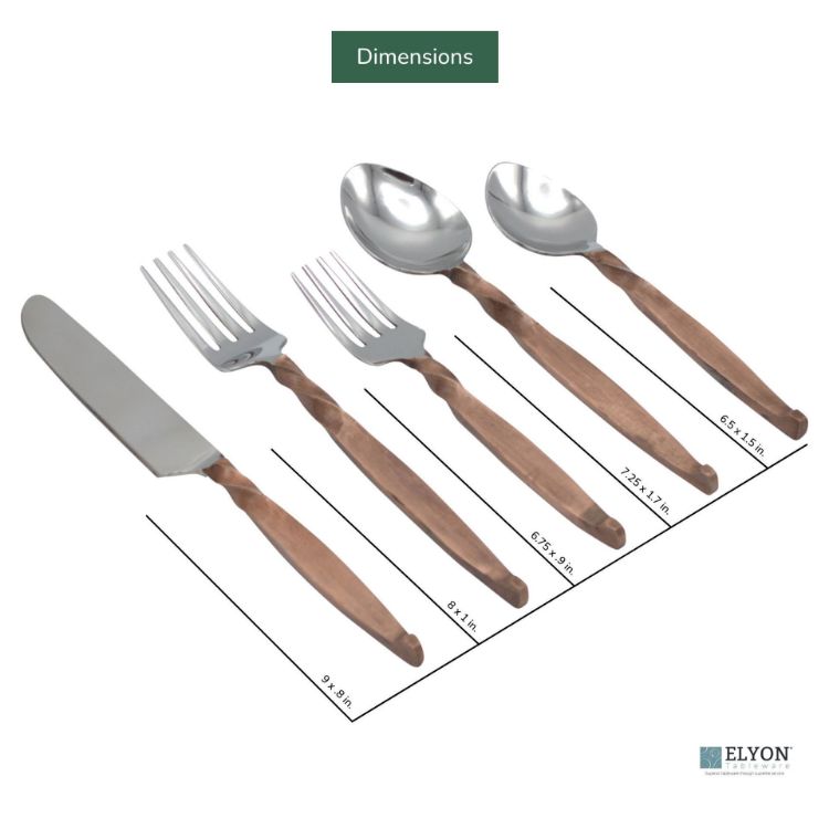 Hand-Forged Flatware Set, Stainless Steel,