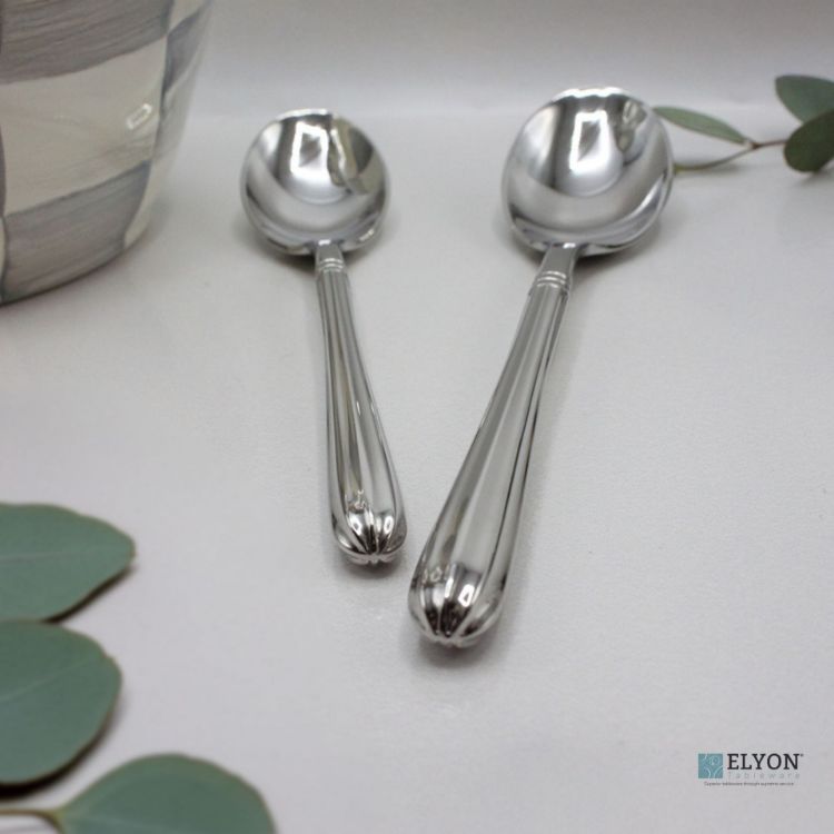 Royal Column Silverware Set 20 Pieces Forged Stainless Steel Flatware Service for 4
